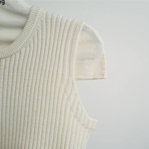 White Knit Vest Women's