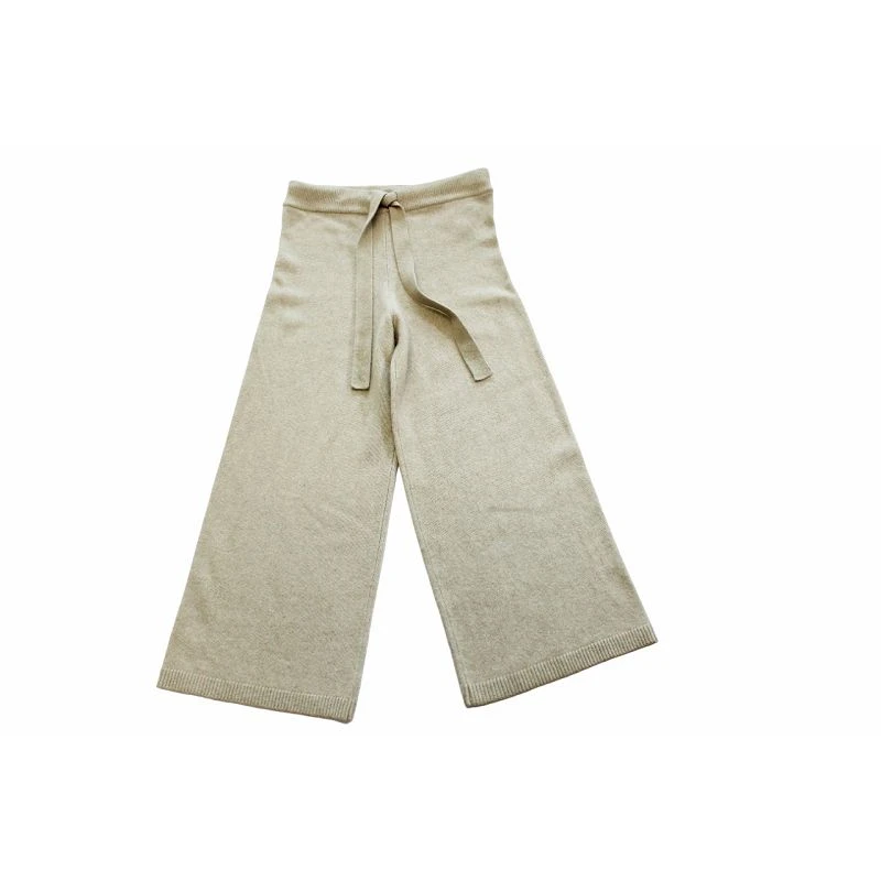 Cotton Knit Pants With Pockets