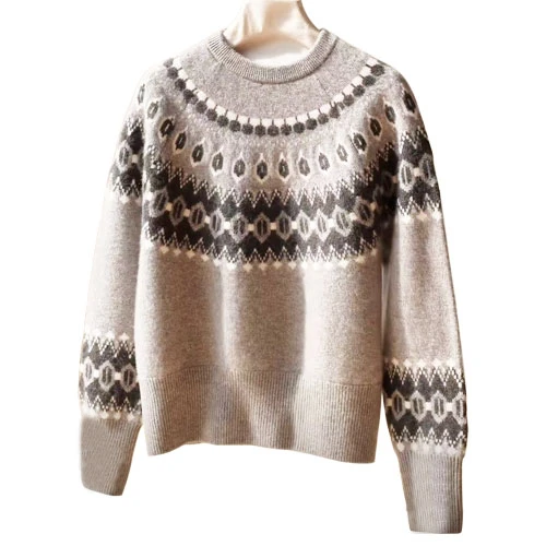 Designer Fair Isle sweater