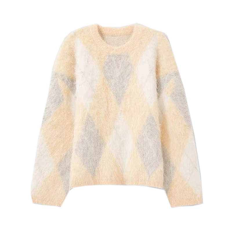 Dame designer Rainbow Cable Knit Sweater