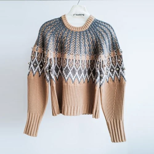Oversized sort kabelstriktrøje