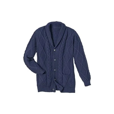 Herre uld cardigan med lommer