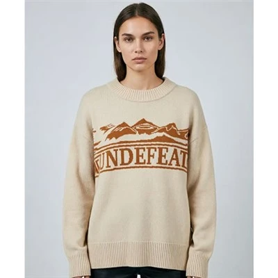 Ribbet sweater Damer