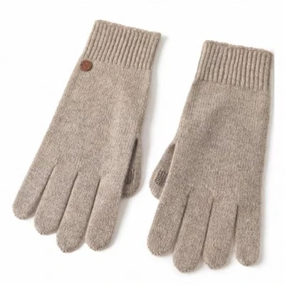 Uldstrikkede handsker
